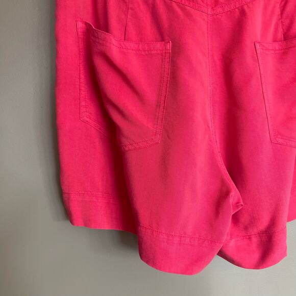 Isabel Marant Flink Suspender Shorts Pink Size Medium High Rise Chic Sexy Loose - Picture 13 of 16